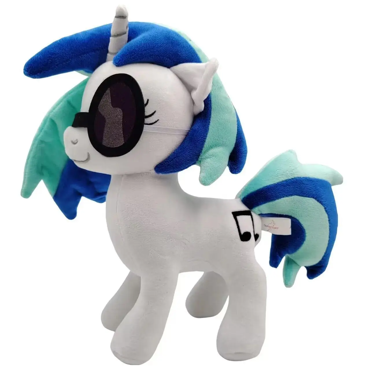 Anime DJ Pon-3/Vinyl Scratch Horse Plush Doll Stuffed Toys 25-30CM