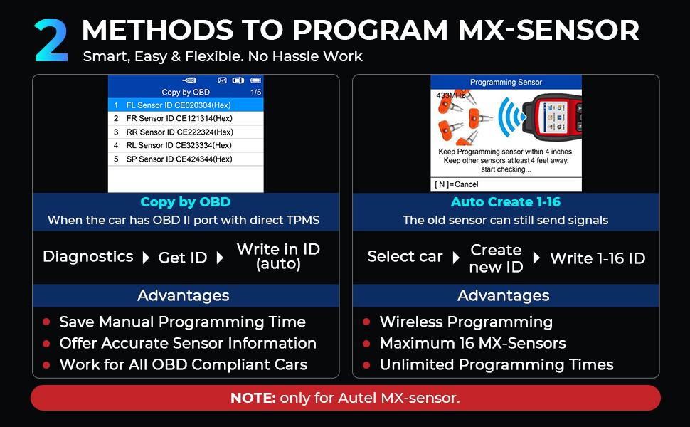 Autel MaxiTPMS TS508WF TPMS Tool, Enhanced TS508 Wi-Fi Version, Mx-Sensor TPMS Progamming Tool, TPMS Diagnosis, TPMS Live Data, TPMS Relearn Tool, Read/Clear TPMS DTCs