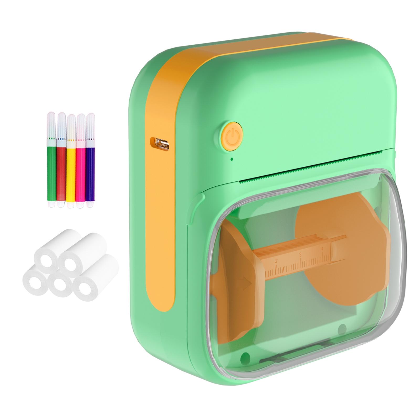 Mini Bluetooth Printer - Portable Thermal Printer for Diary/DIY Scrapbooking/Travel/Notes/Lists/Labels/Memos, Receipt Printer Ideal for Children's Christmas Birthday Gifts, Halloween and Thanksgiving Presents