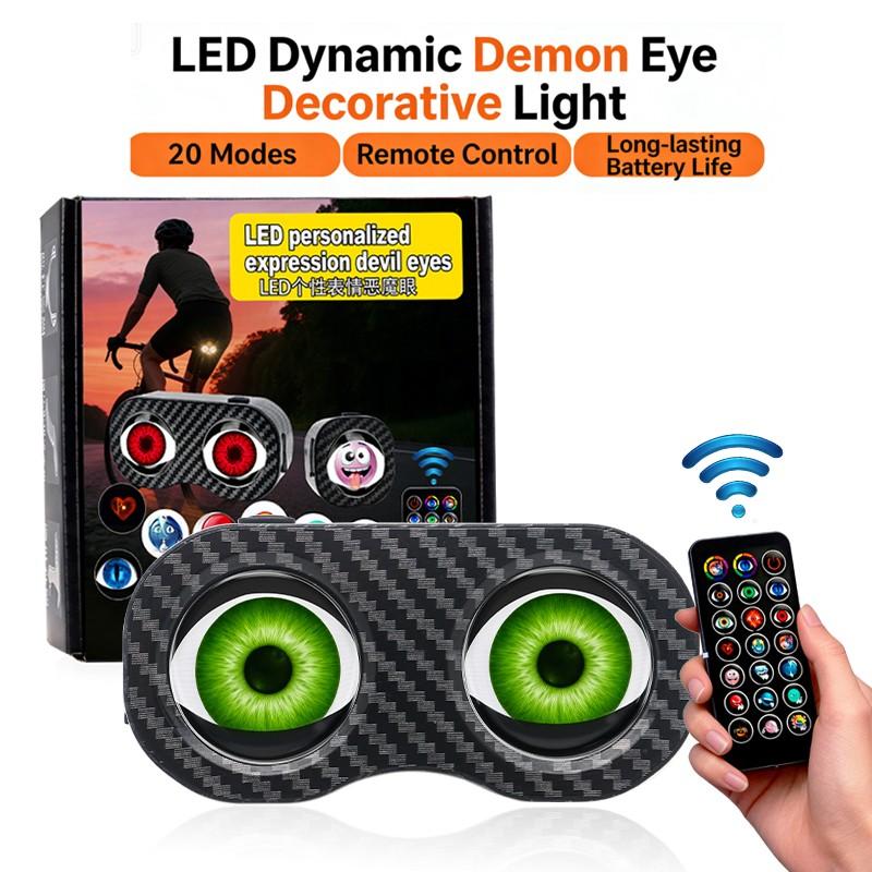 LED Dynamic Devil Eyes Light for Motorcycle/bicycle, 20 Modes Remote Control, Waterproof Decorative Light, Led Headlight, Model Xinghao A1