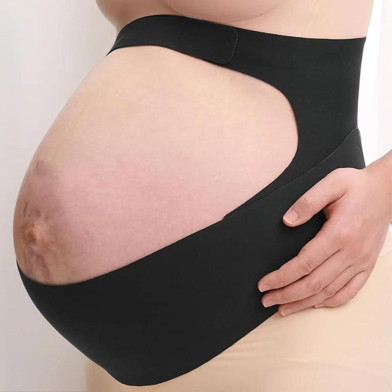Professional Maternity Belt, Breathable and Elastic Belly Band for Third Trimester Pregnancy, Supplies for Women, Available in Light Beige and Black