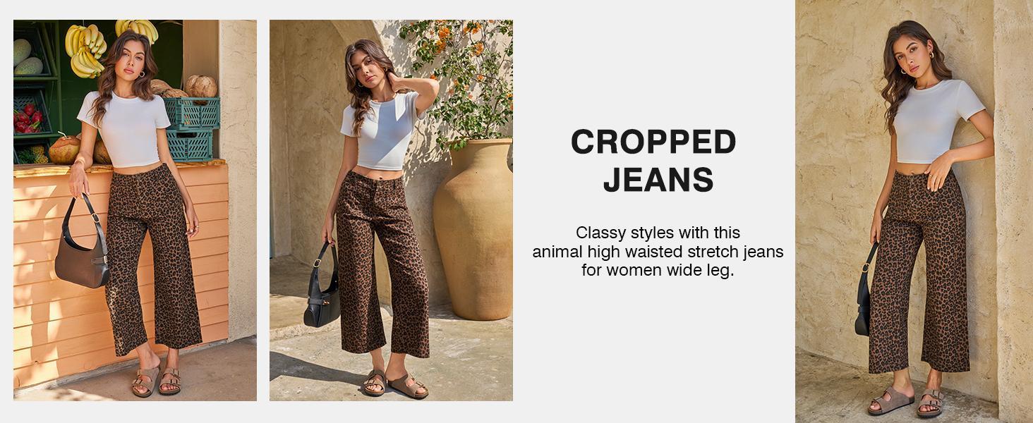 Cicy Bell Womens Cropped Striped Jeans Casual High Waisted Stretchy Polka Dots Straight Leg Denim Pants with Pockets Cicy Bell Womens Cropped Striped Jeans Casual High Waisted Stretchy Polka Dots Straight Leg Denim Pants with Pockets