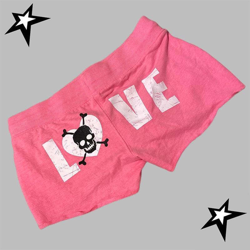 Y2K Shorts Harajuku Leopard Print Women Rock Gothic Retro Pants Hip Hop Streetwear Spice Girls Hot pants Punk Sexy Trousers