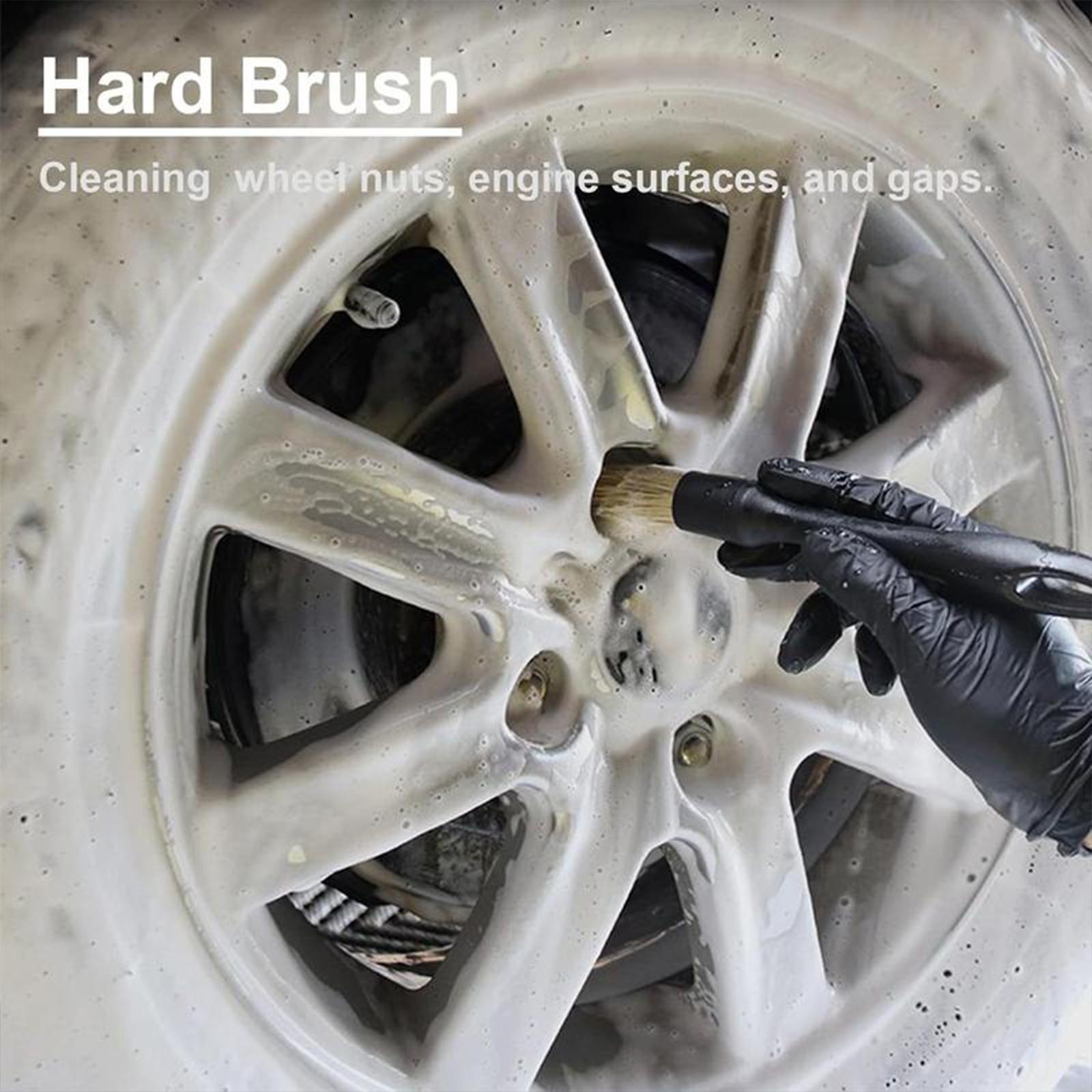 4-Counts Car Interior Cleaning Brush,Soft Professional Portable Brush for Car Interior Cleaning & Dust Removal,Cleaning Supplies,Car Detailing Products,Car Valeting Kit,Automotive,MirrorZone.