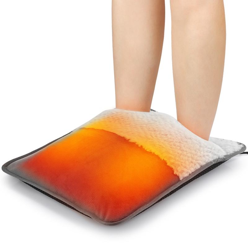 USB Plug-In Foot Warmer Pad Constant Temperature, Detachable Heated Foot Mat for Autumn Winter, Foot Heating Device for Cold Weather Use