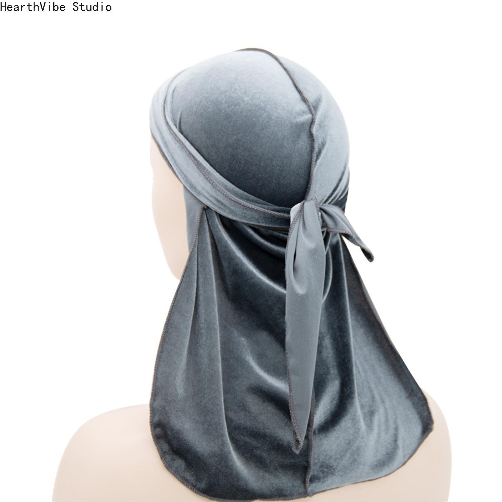 Premium Velvet Durag with Silk Satin Lining, Oversized 360 Wave Cap, 40-in Extra Long Tails, Adjustable Headwear, Hip Hop Wave Locking Unisex Streetwear Accessory for Men, Compression Headwear Premium Velvet Durag with Silk Satin Lining, Oversized 360 Wave Cap, 40-in Extra Long Tails, Adjustable Headwear, Hip Hop Wave Locking Unisex Streetwear Accessory for Men, Compression Headwear