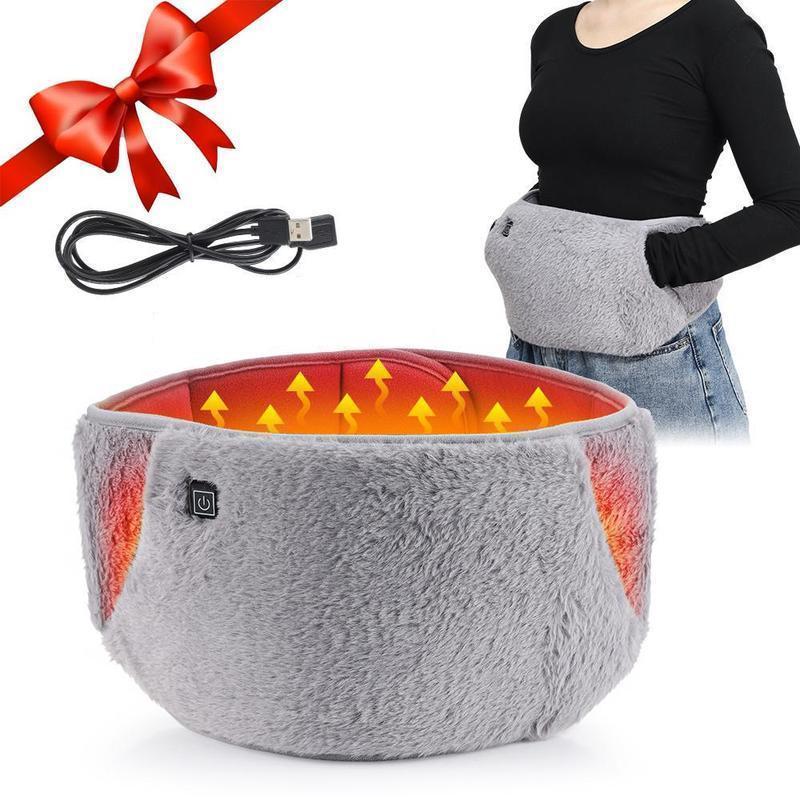 Portable Electric Heating Belt, 3 Heat Settings, USB Powered, Relieves Period Pain, Back Pain, Reusable Women's Warm Therapy Pad, Ideal Gift