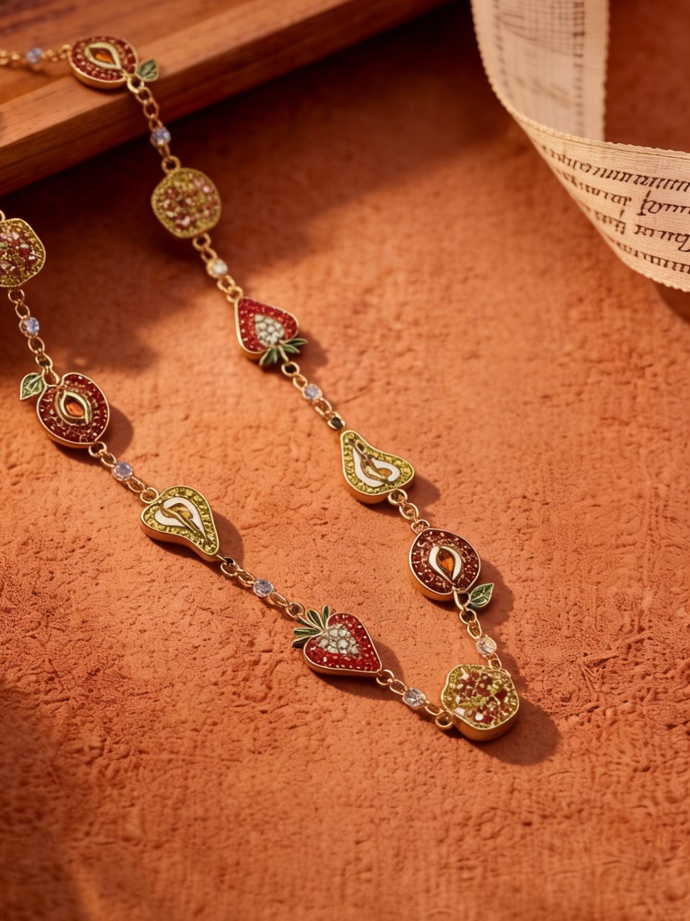 1 fashionable and cute fruit shaped necklace, suitable for daily wear, vacation and dating occasions, and also a surprising and exquisite small gift.