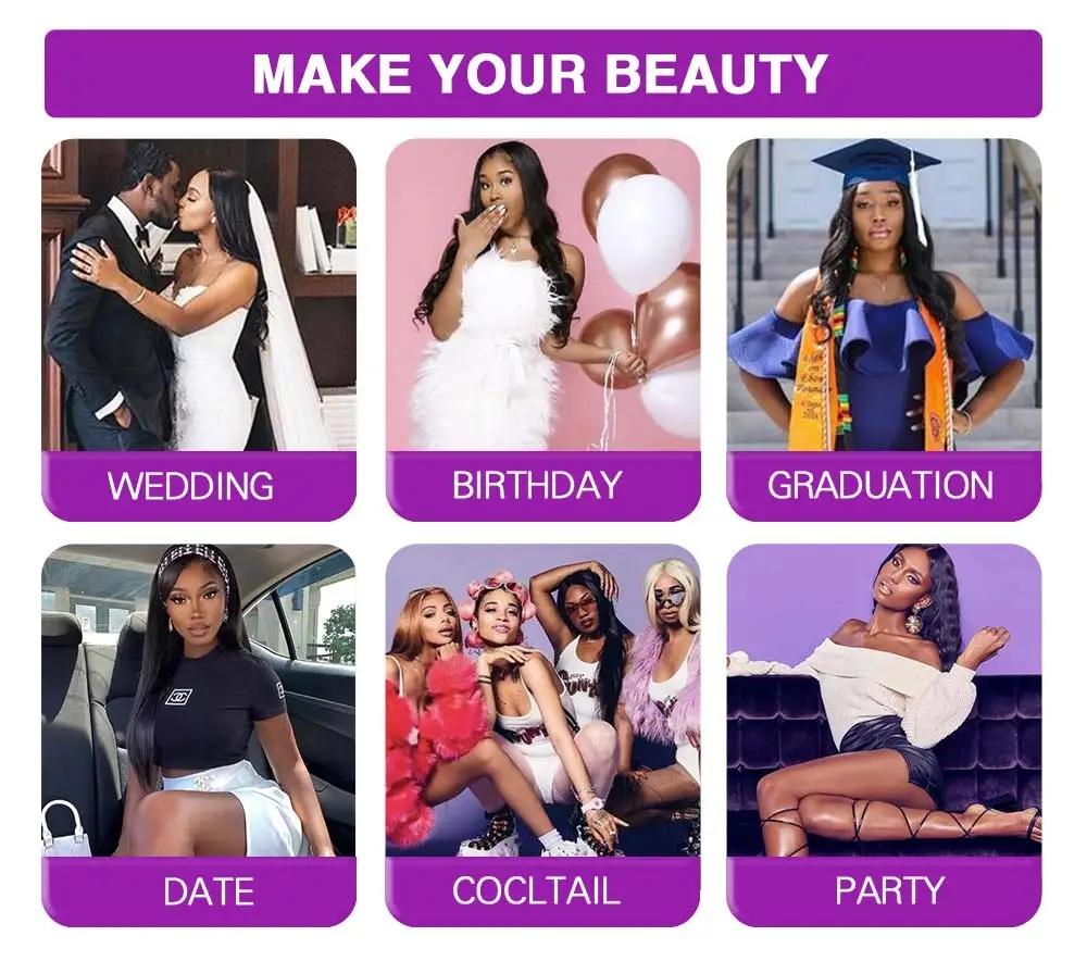 [BB Face] Burgundy 99J Lace Front Wig Straight 13x6 HD Lace Frontal Wig 40 Inch Human Hair For Women Pre Plucked Red Colored Lace Wig 180% Density