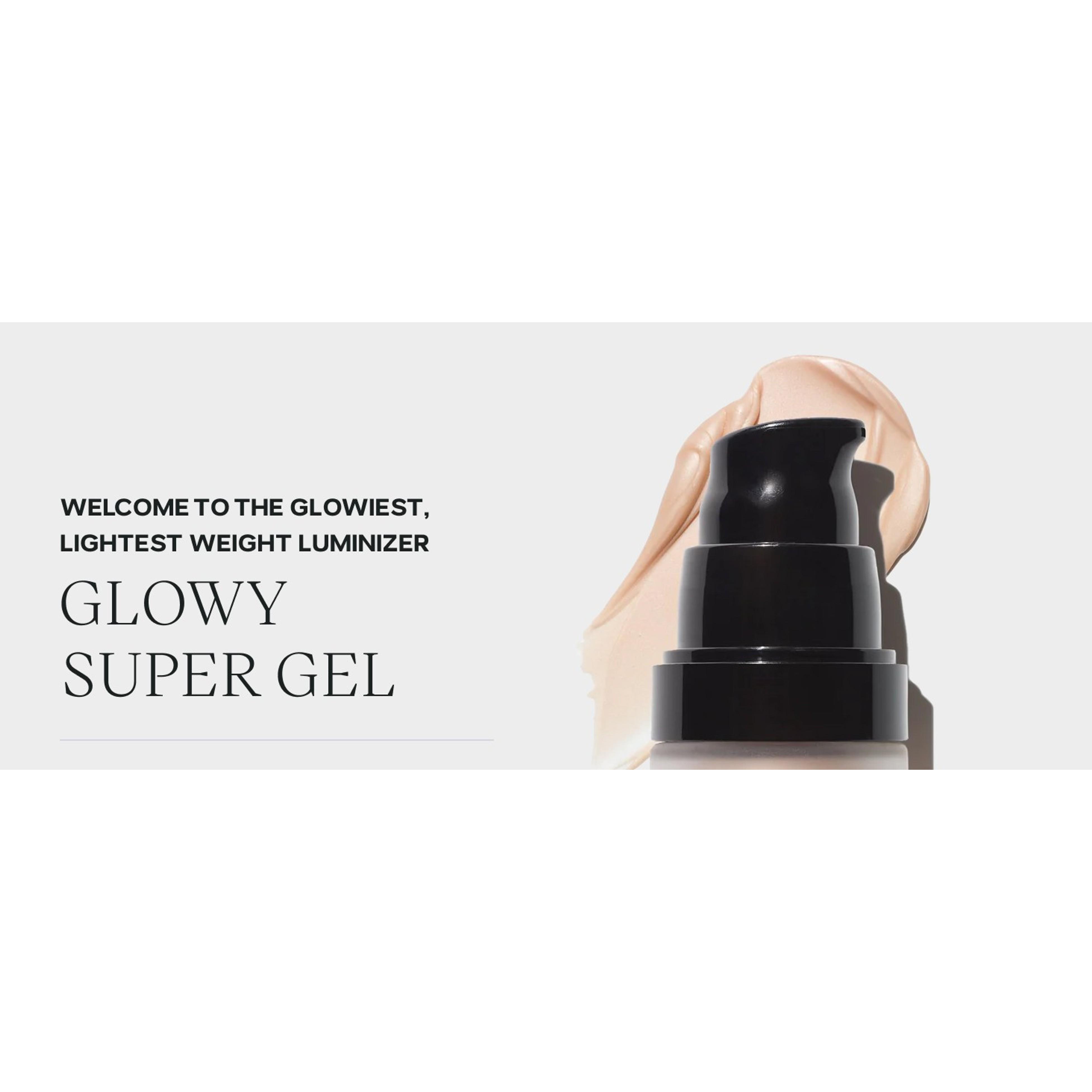 Mini Glowy Super Gel Illuminating Face Makeup Primer, Starglow (.5 oz) | Multipurpose Hydrating Glow Serum Gel with Squalane Oil, Glitter-Free Liquid Highlighter, Non-Comedogenic Skincare MakeupGift