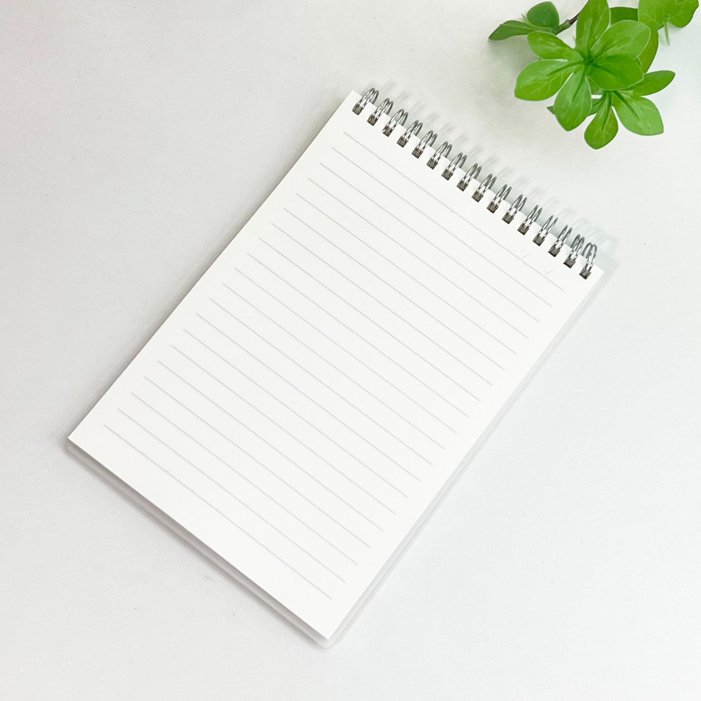 A5 Transparent Coil Notebook Set, 80 Sheets/160 Pages, Thick Lined/square/blank Notebooks, Ideal for Daily Diary, Office Notes, Academic Use