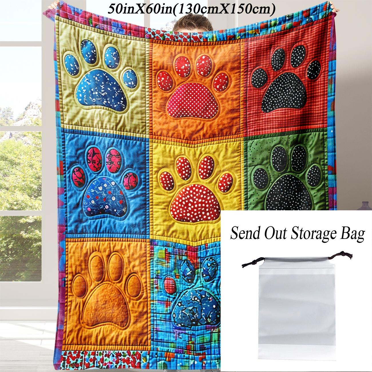 Soft Flannel Blanket for Dogs, Novelty Pet Accessory, Perfect for Naps at Home, Office, School, Travel, Gift Idea