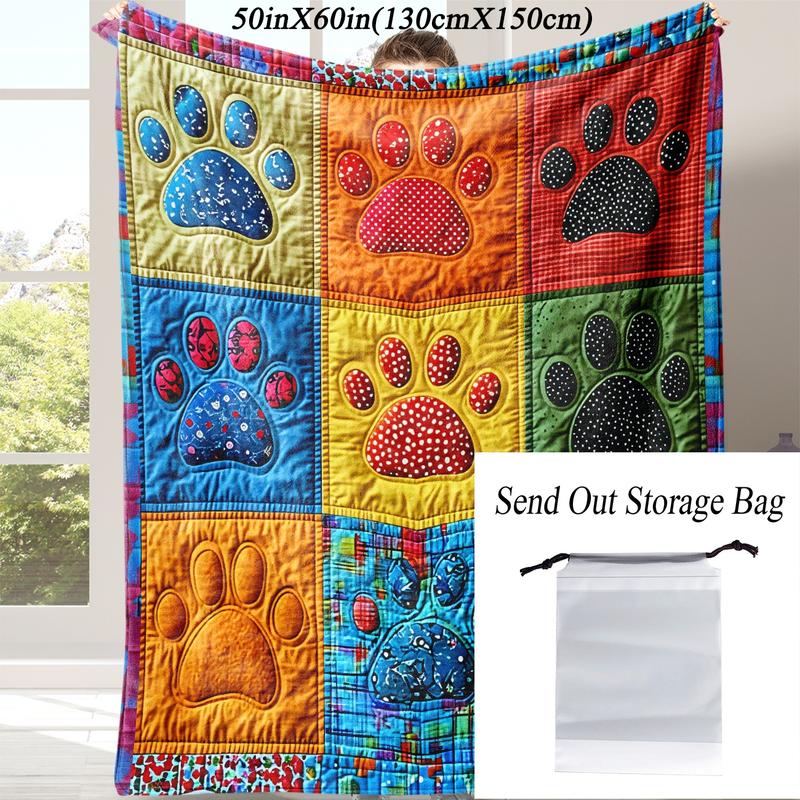 Soft Flannel Blanket for Dogs, Novelty Pet Accessory, Perfect for Naps at Home, Office, School, Travel, Gift Idea