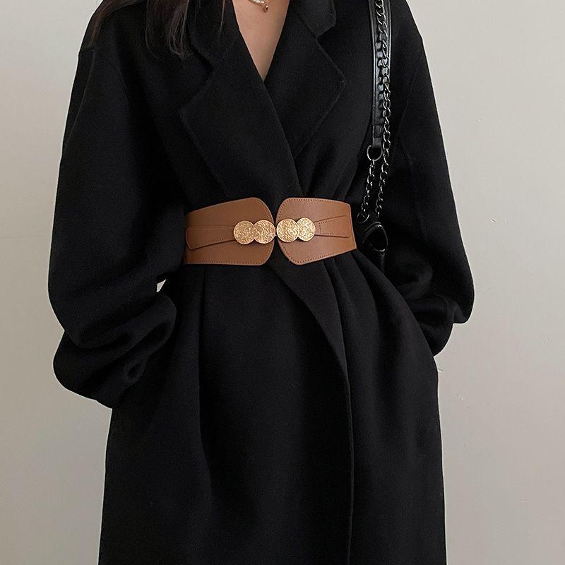 Women Dress Waist Belt Stretchy Elastic Vintage Belts For Dress Metal Buckle Apparel Accessories Women Dress Waist Belt Stretchy Elastic Vintage Belts For Dress Metal Buckle Apparel Accessories