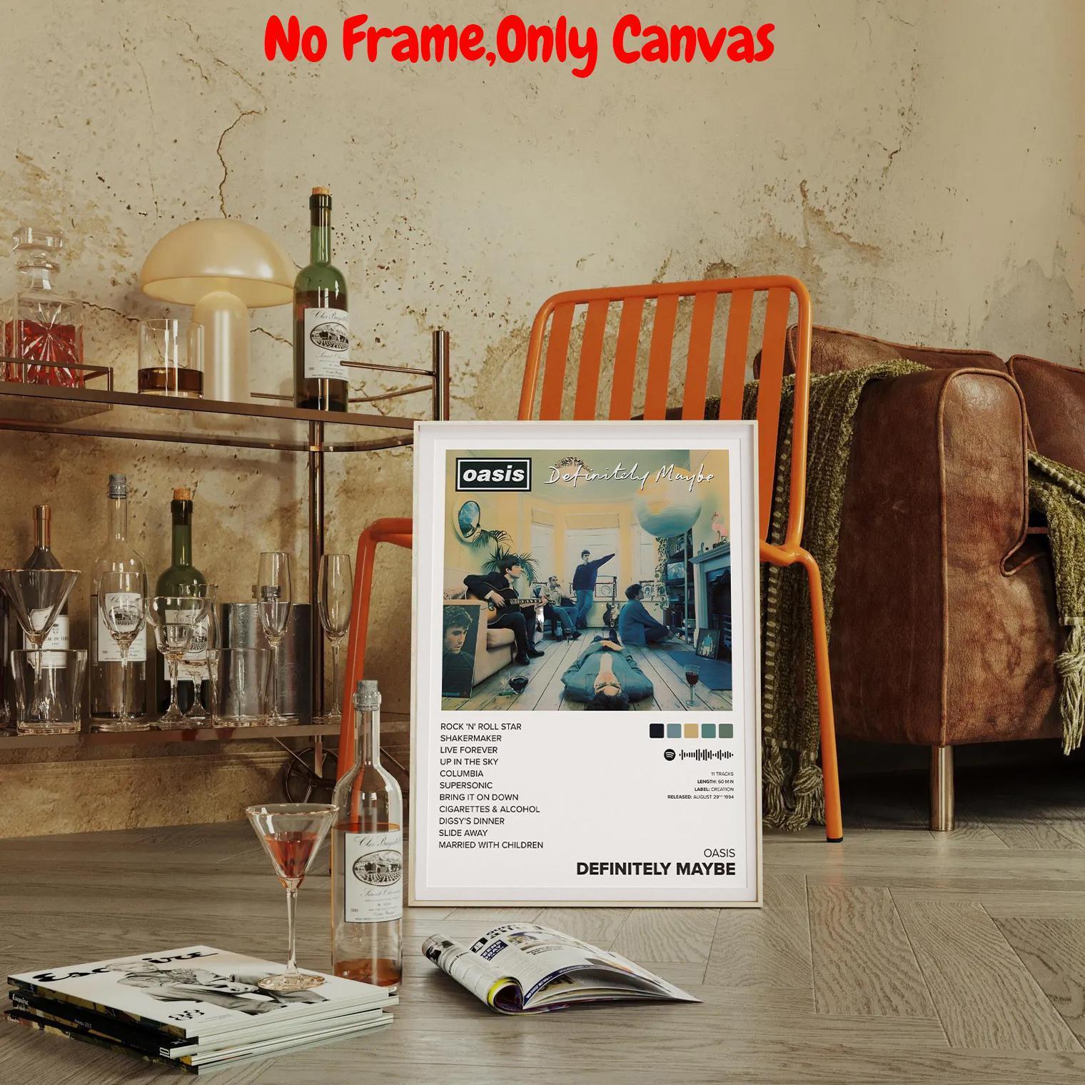 1pc Oasis Poster Album Cover Art, Unique Artwork, Music Room Wall Decor, 1994 Decoration, Perfect Home Decor & Creative Gift, Universal Setting