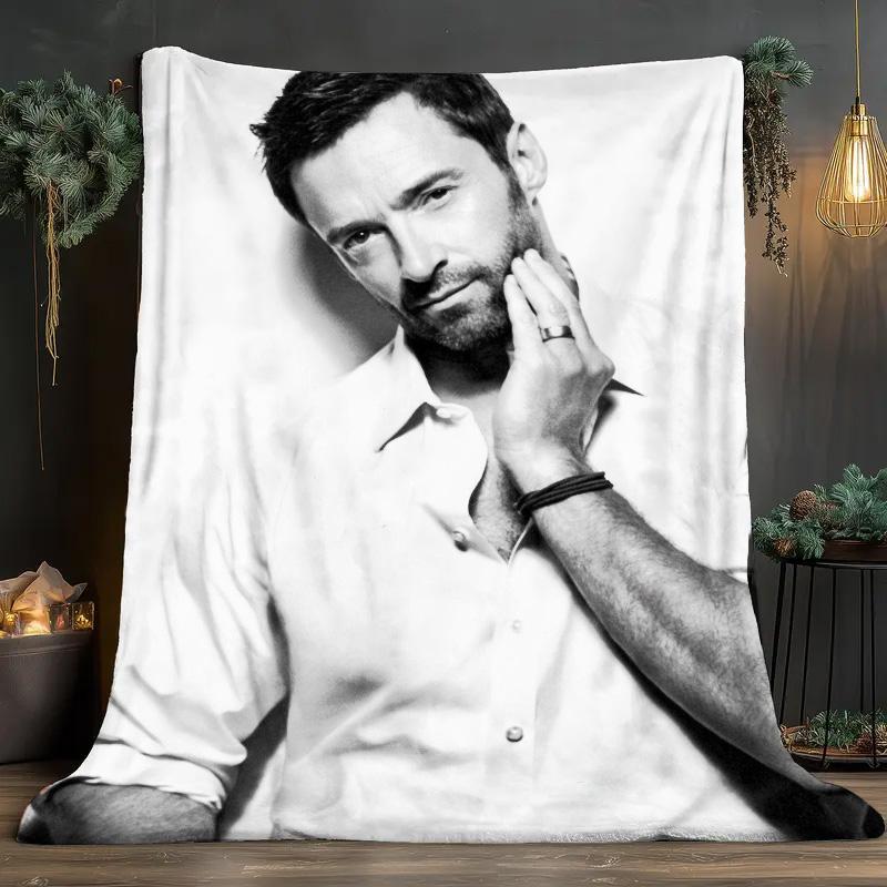 Theo James Theme Pattern Soft and comfortable home blankets, small throw blankets, nap blankets, perfect Christmas gifts for friends and besties. Super soft heat-pressed blankets. P251223099