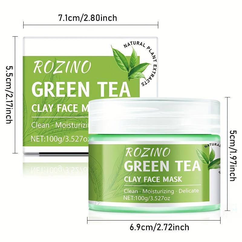 ROZINO Green Tea Cleansing Clay Mask (Deep Cleansing/Moisturizing/Pore Care) lambena skin care