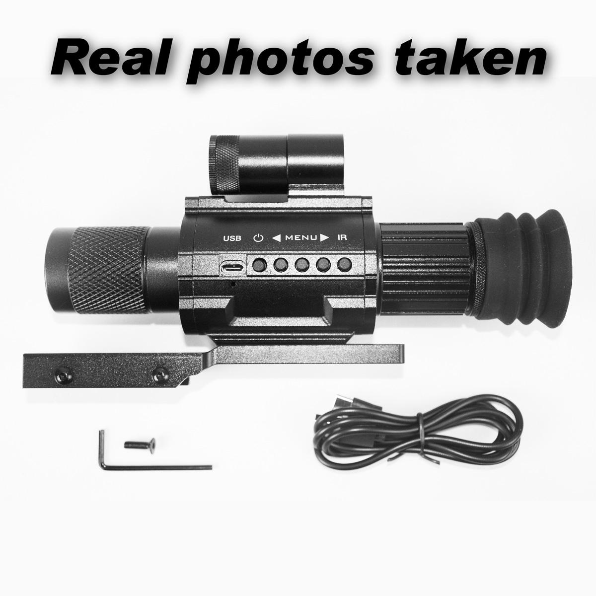 Digital Night Vision monocular Telescope，Day & Night Vision Monocular with 850nm IR Fixed 3X magnification, Camping Hunting Surveillance Wildlife Observation