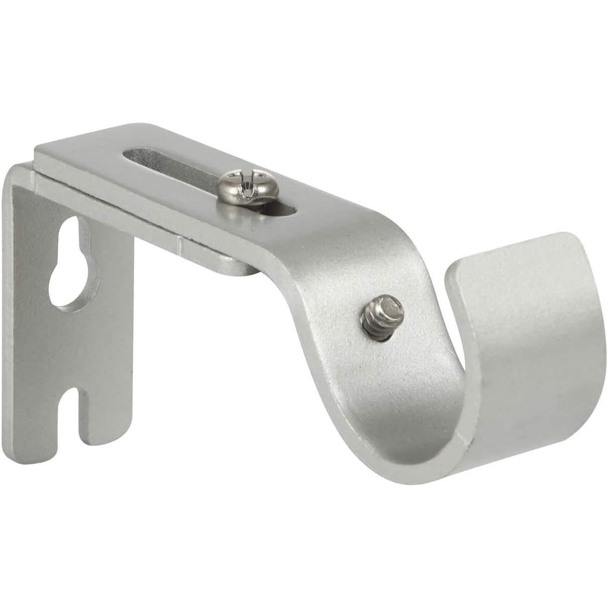 Heavy Duty Adjustable Curtain Rod Brackets - Holders for 3/4 or 5/8 Inch Rod, (2 PCS, )