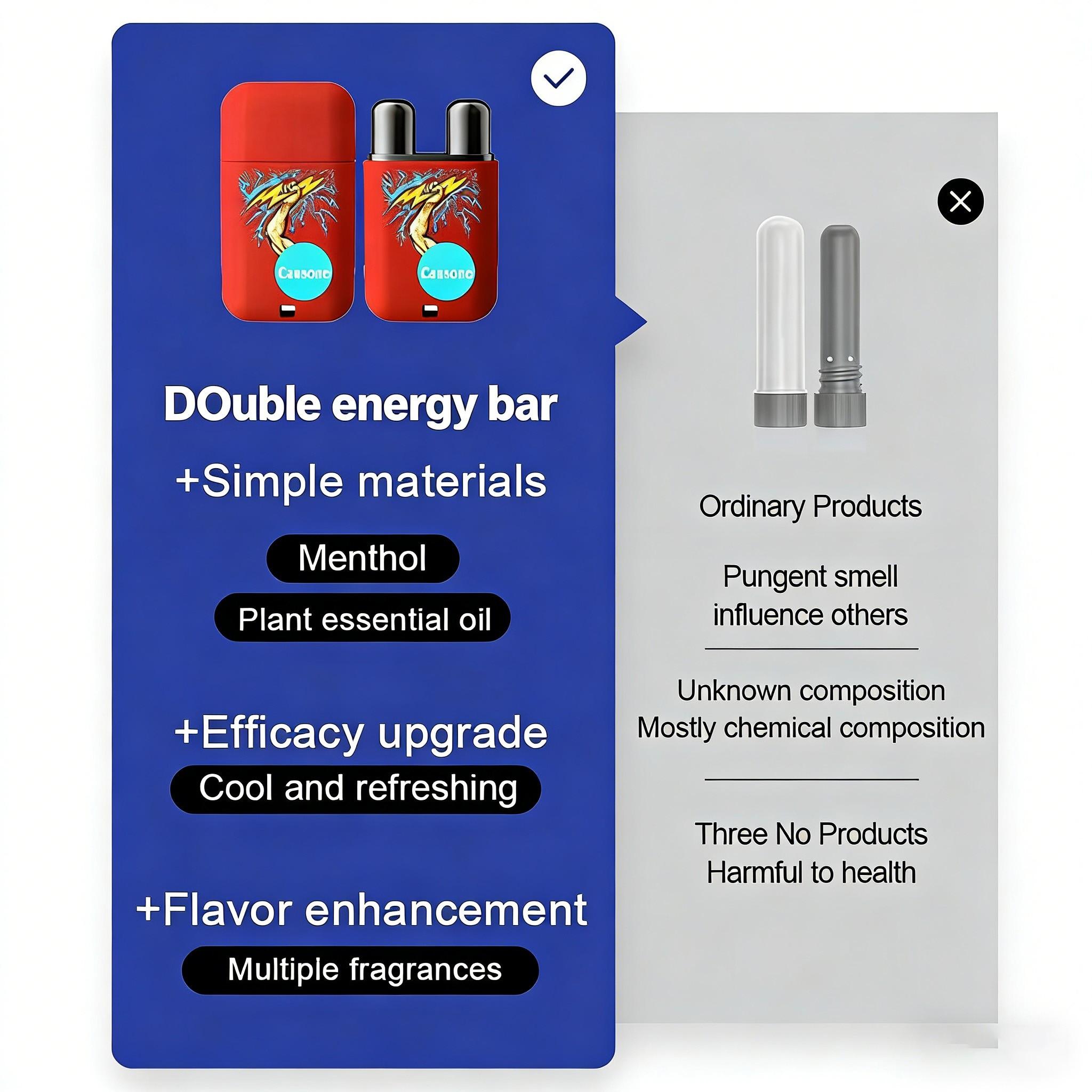 Cooling Stick, Refreshing Alertness, Motion Sickness Relief, Mood Improvement, Inhalable Cool Oil, Essential Travel Aid