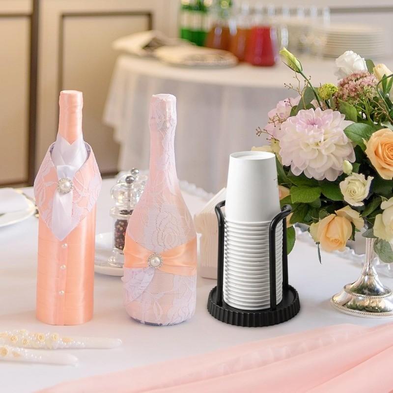 Adjustable Multi-Functional Paper Cup Holder, Saves Kitchen Space, Fits 3-7oz Cups, Bathroom Coffee Station, Holiday Gift Idea