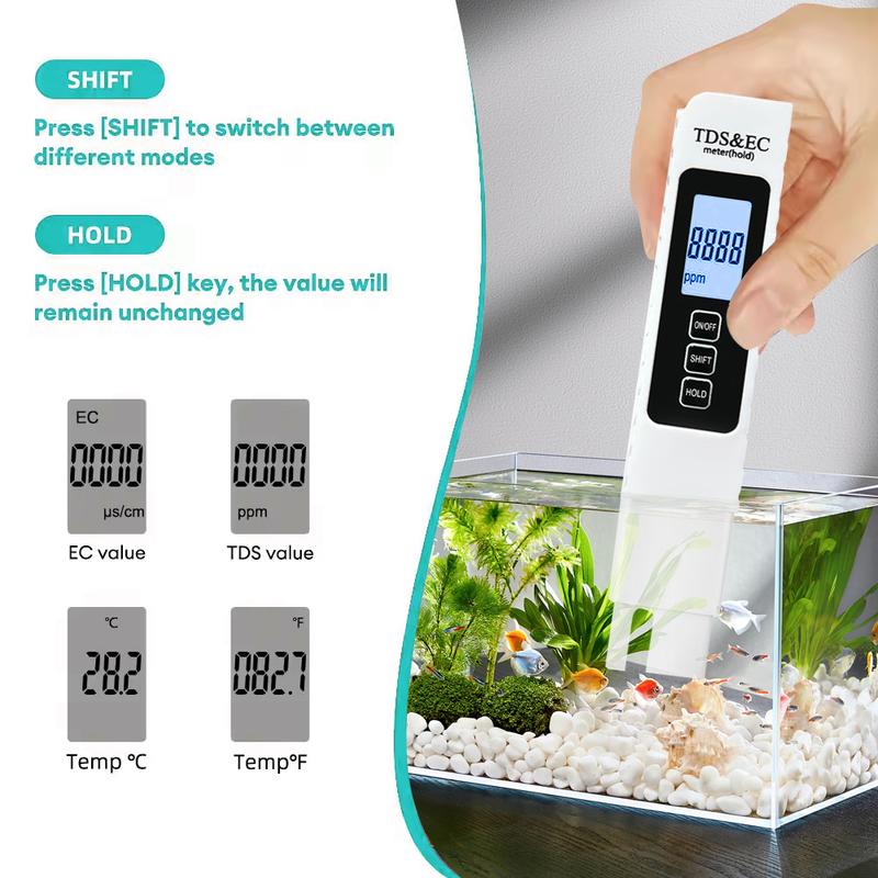 2026 New Upgraded 4-in-1 Digital TDS Meter - Digital Water Quality Tester for TDS, EC and Temperature (°C/°F) | 0-9990 ppm Range | Suitable for Drinking Water, Reverse Osmosis Systems, Aquariums and Swimming Pools inflatable pool Modern 2026 New Upgraded 4-in-1 Digital TDS Meter - Digital Water Quality Tester for TDS, EC and Temperature (°C/°F) | 0-9990 ppm Range | Suitable for Drinking Water, Reverse Osmosis Systems, Aquariums and Swimming Pools inflatable pool Modern