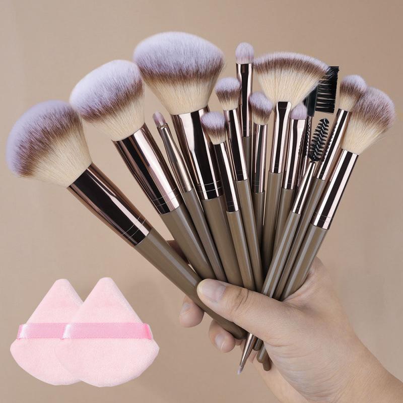 Professional Makeup Brush Set: 12/17/20/22/31pcs Optional, Including Foundation Blending Brush, Soft Bionic Hair Powder & Concealer Brushes (For Face), Eyeshadow Brush, Eyeliner Brush, Powder Puff | Top Picks