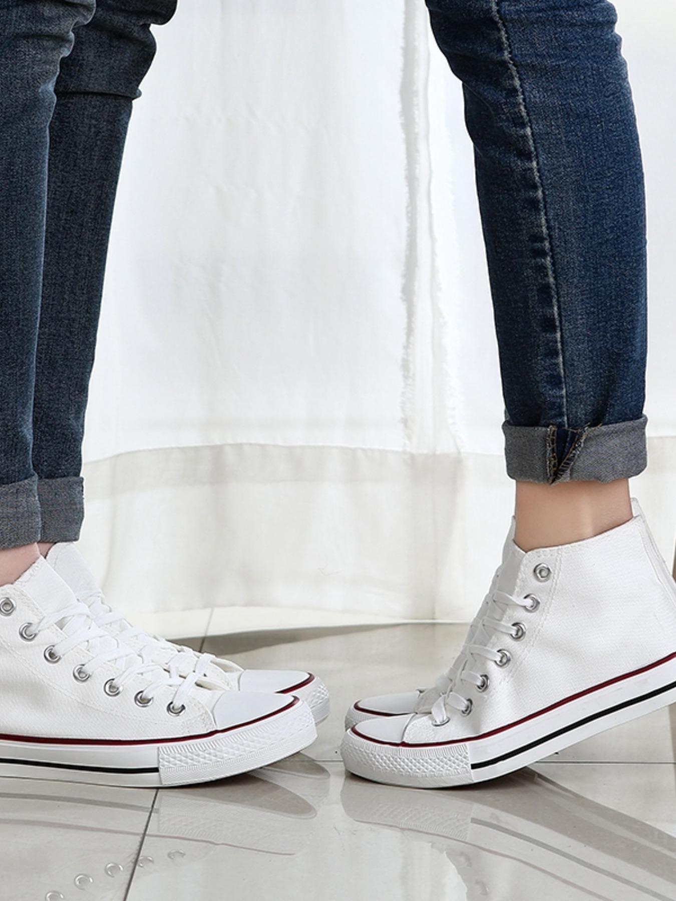 Spring Summer Couples Canvas Shoes, Cthulhu Style High Top Soft Sole, Comfortable Men's Casual Sneakers, All Season Outdoor Sports Shoes