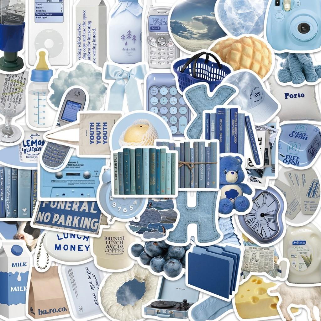 50 stickers pink yellow brown blue purple high-looking INS style spray-painted girl skateboard waterproof suitcase sports DIY laptop car