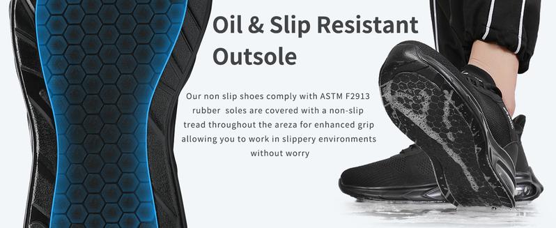 Non Slip Work Shoes for Men Women Waterproof Sneakers Men Comfortable Restaurant Chef Shoes Slip Resistant Shoes for Men Breathable Walking Sneakers for Daily Use