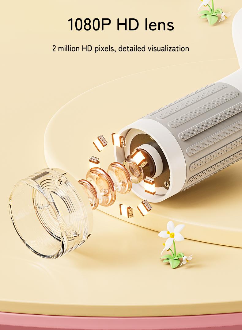 INSKAM 4K Upgraded Kid Microscope,3" Screen Rechargeable Mini Pocket Digital Microscope ,Edu Gift Age 4-6 8-12 Children Students,STEM learning Tool Teaching Supplies  Perfect Boys Girls Birthday Gift