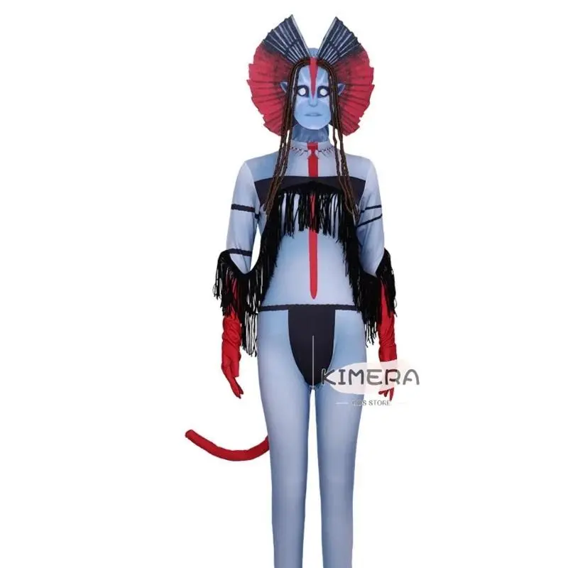 Avataar Varang Cosplay Costume Women Jumpsuit Na'vii Cosplay PandoraClothes Fire Ash Movie 2025 Halloween Carnival Clothing