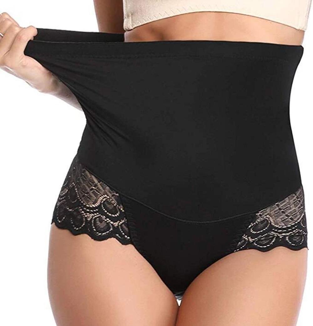 Women Tummy Control Shapewear Panties High Waist Body Shaper Underwear Lace Shaping Girdle Briefs