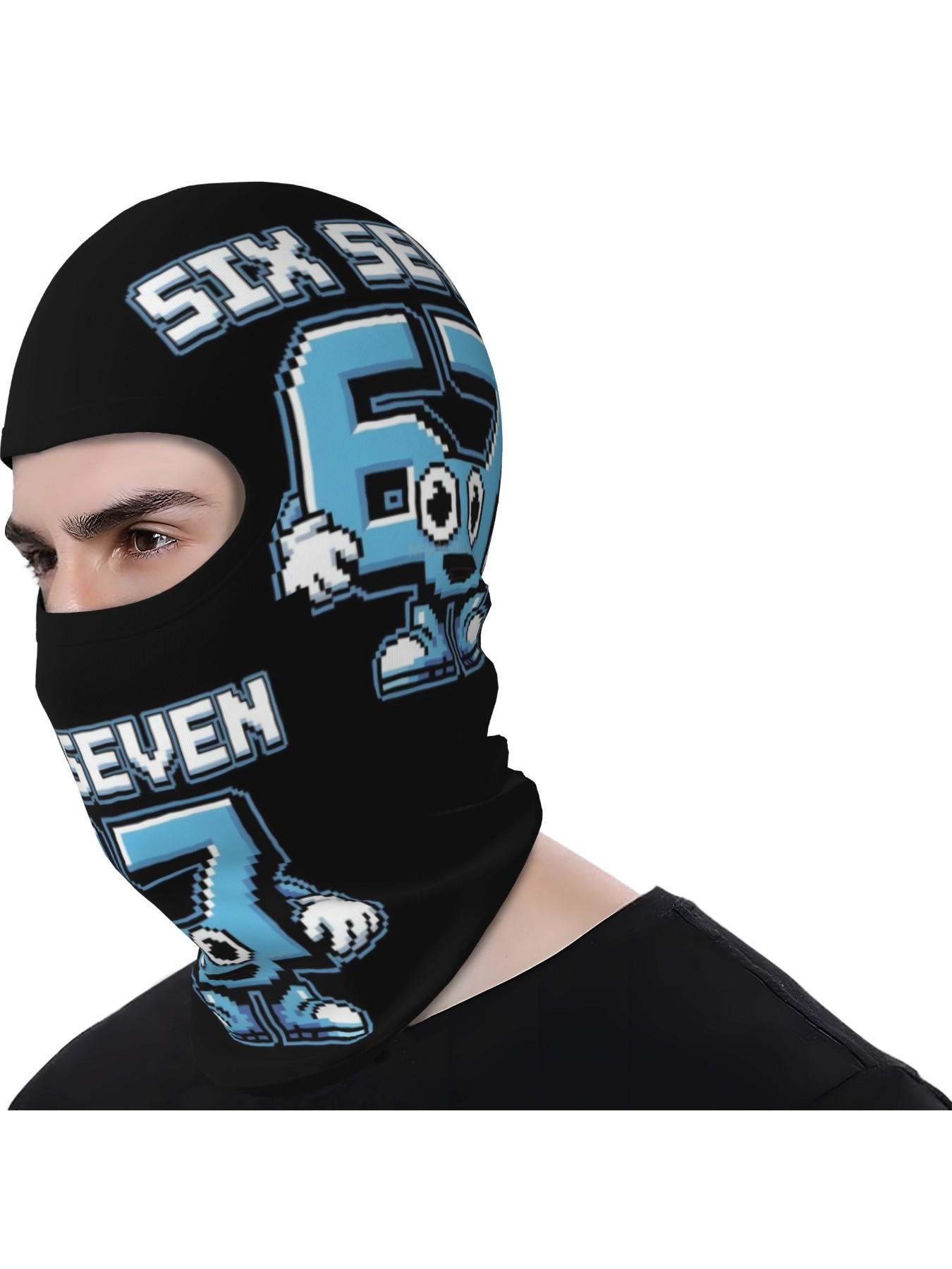 1 piece 67 Meme Gen Alpha Slang Face Mask Full Coverage Windproof Breathable Face Mask with for Muertos Lightweight Durable Ideal Costume Party Accessory Gift