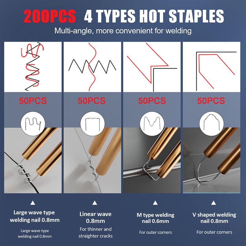 Handheld Wireless Plastic Welder, 1 Set USB Rechargeable Car Bumper Repair Welding Machine, Car Body Repair Tool, Professional Car Repair Tool, Heavy Duty, Electric, Handle, Power