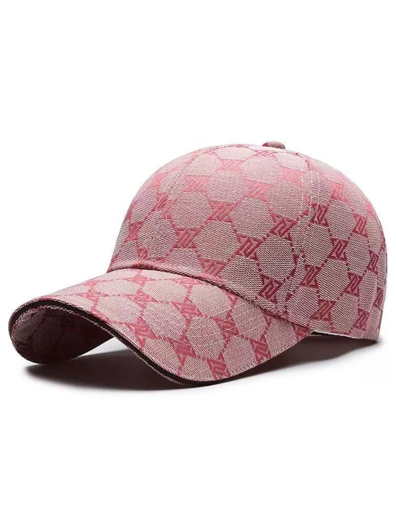 Unisex Geometric Letter Print Baseball Cap, Adjustable Snapback Cap, Geometric Pattern, Adjustable Sun Protection Casual Hat, Outdoor Sports, Spring & Fall Travel Beach Activities