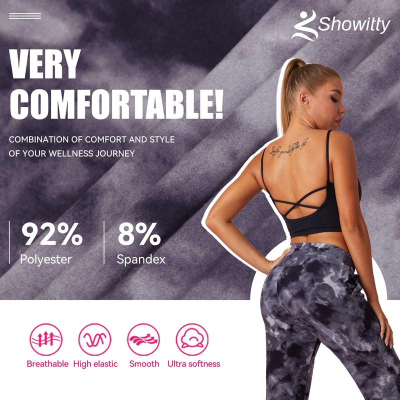 SHOWITTY 1/3 Pack Women's Plus Size Joggers with Pockets - Workout Comfy Sweatpants for Yoga Lounge