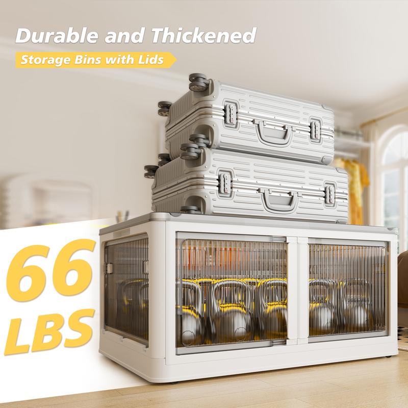 Raybee Stackable with Wheels Storage Organizer, Large Plastic Storage box with Lid Collapsible Storage Bins for Closet Organizers, Storage Containers Box for Bedroom Office Raybee Stackable with Wheels Storage Organizer, Large Plastic Storage box with Lid Collapsible Storage Bins for Closet Organizers, Storage Containers Box for Bedroom Office