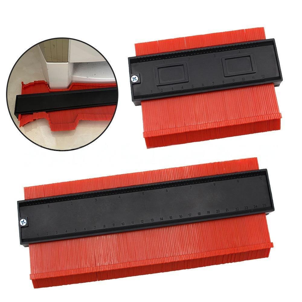 High Precision Contour Measuring Tool and Irregular Shape Copying Tool, Multi-Functional DIY Woodworking Ruler for Templates, Tiles, Carpets, Woodworking Square Protractor