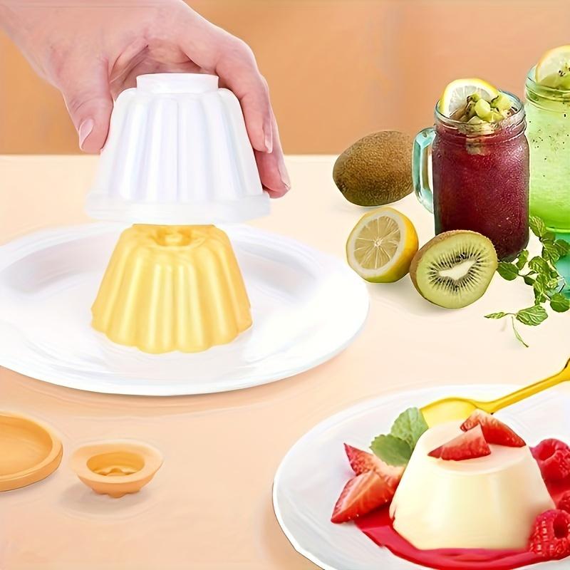 4pcs/set Pudding Molds, Mousse Cake Molds, Durable Baking Tools and Kitchen Gadgets, Perfect for Making Jelly, Panna Cotta, Custard and Chocolate Desserts Eid Al-Adha Mubarak