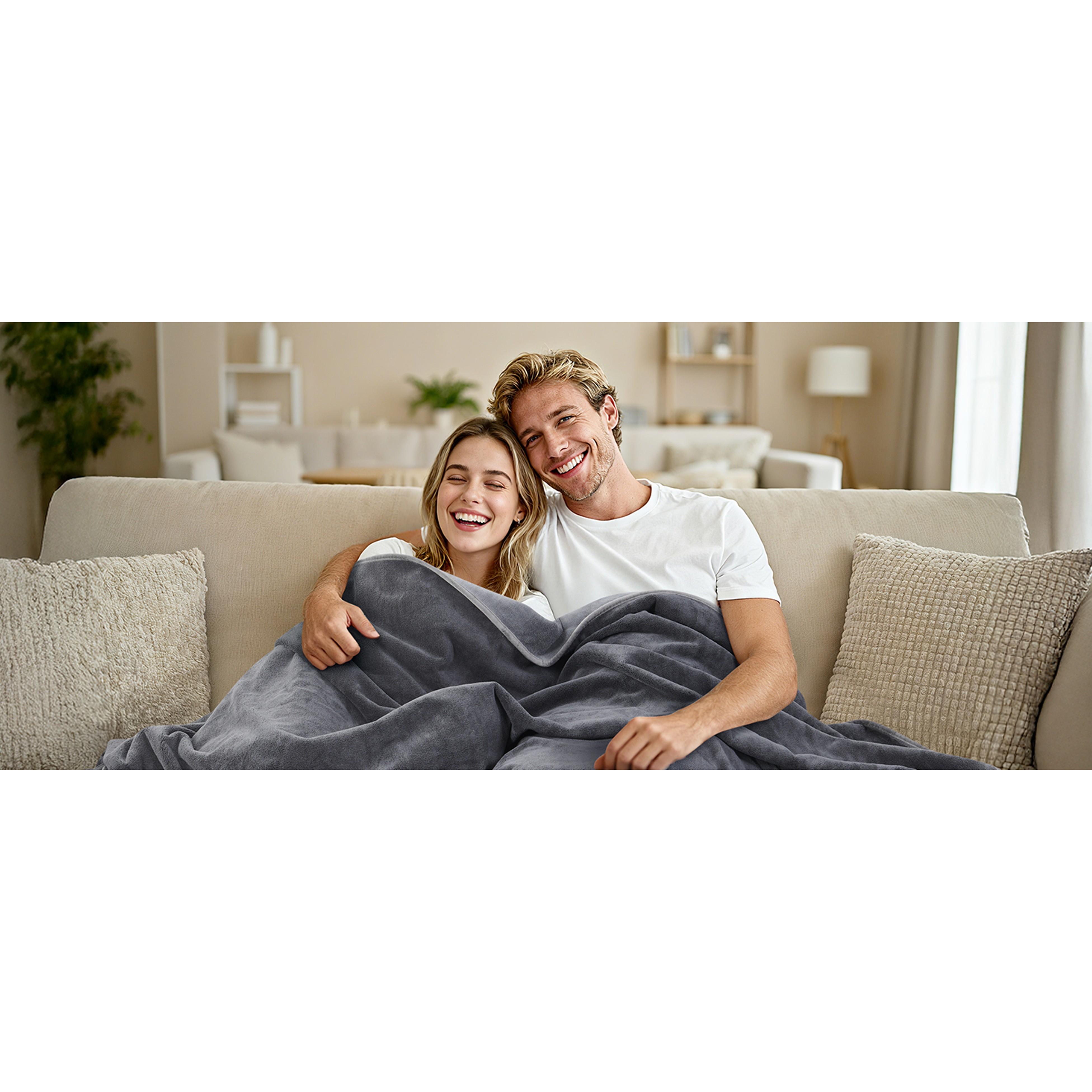 Waterproof Throw Blanket for Couch: Reversible Leakproof Couch Blanket 40" x 60", Soft Flannel & Coral Fleece Bed Blanket Stain-Proof for Sofa Cover, Pet Accidents, Travel, Grey Waterproof Throw Blanket for Couch: Reversible Leakproof Couch Blanket 40" x 60", Soft Flannel & Coral Fleece Bed Blanket Stain-Proof for Sofa Cover, Pet Accidents, Travel, Grey