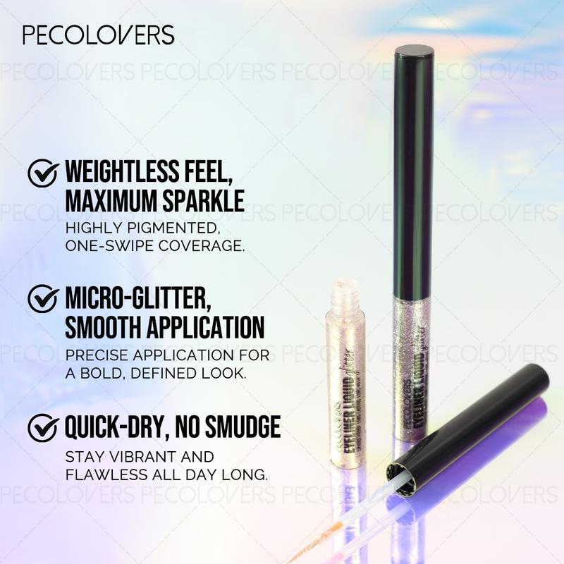 12pcs/set Sparkling Liquid Eyeliner Various Colors & Quick Dry Waterproof Not Easily Smudging Liquid Eyeliner Glitter Liner 12pcs/set Sparkling Liquid Eyeliner Various Colors & Quick Dry Waterproof Not Easily Smudging Liquid Eyeliner Glitter Liner