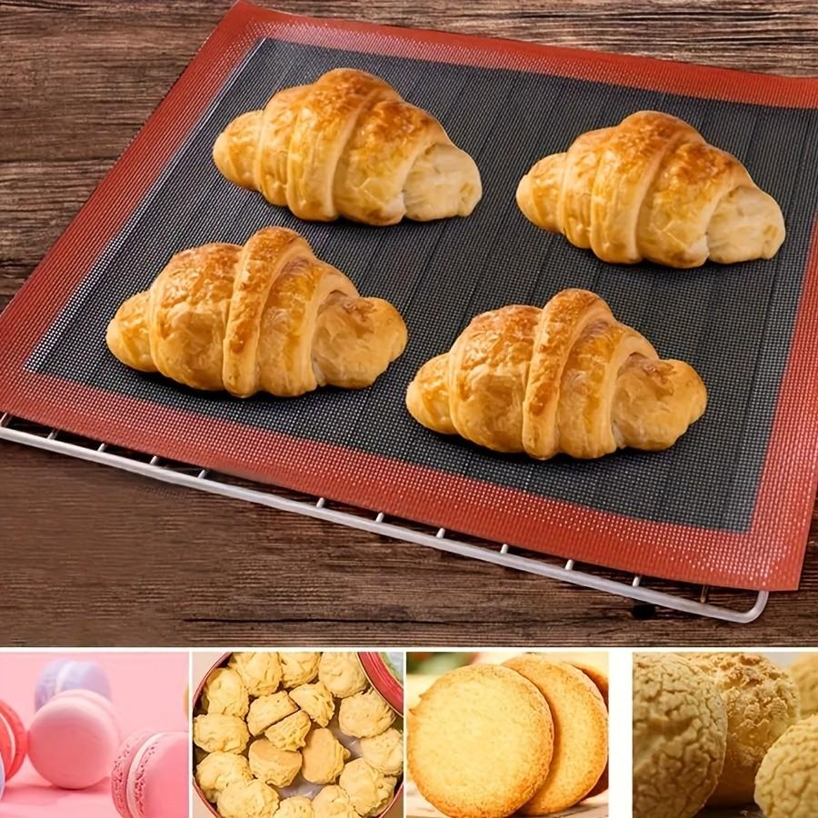 1pc/2pcs, Perforated Silicone Baking Mat, Non-stick Silicone Baking Mats - Oven Baking Mat,, For Cookie, Macarons, Bread And Pastry, Reusable Baking Mats, Kitchen Accessory, Baking Tool