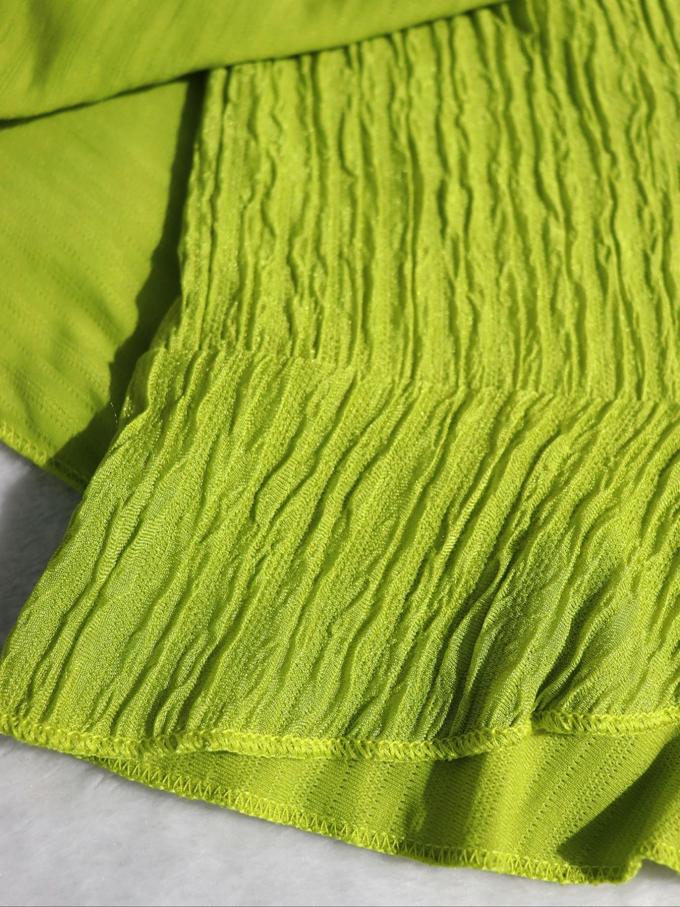 Women's One-Shoulder Asymmetrical Short Skirt Set, Sexy Slim Fit Fitted Nightclub Style, Perfect for Spring & Fall Seasons