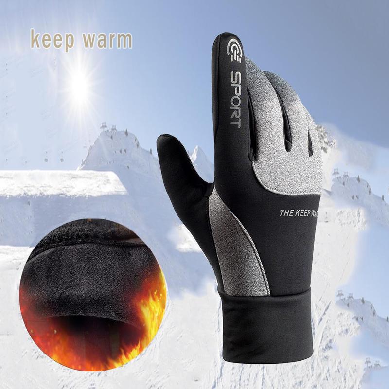 Winter Thermal Gloves / With Earmuff & Hat, Men & Women Touch Screen Water Resistant Windproof Anti Slip Heated Glove, Hands Warm For Hiking Driving Running Bike Cycling cycling  glove outdoor winter gloves for men
