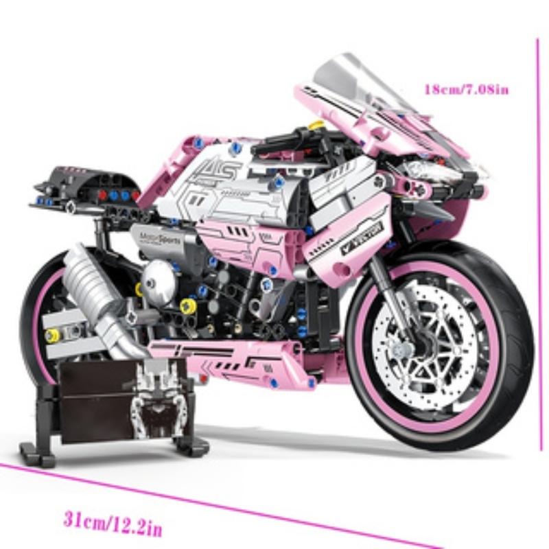 2042 Piece Racing Champion Returns Building Set, 1:5 Scale Motorcycle Model Kit, Precision Parts Easy Assembly, Collectible Engineering Toy