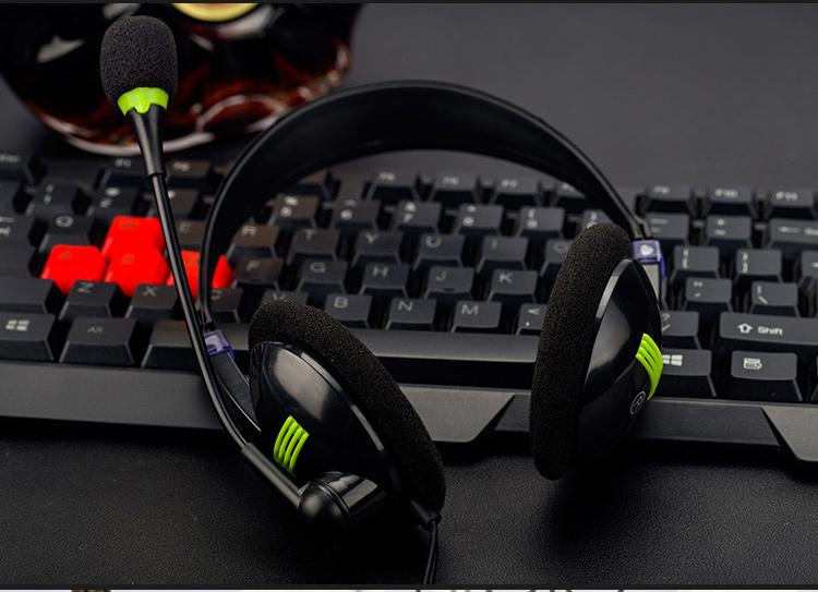 New Trend USB Computer Headset for Students & Business Professionals, Wired Over-Ear Noise-Isolating Earphones with Line Control, Noise Isolating Headphones