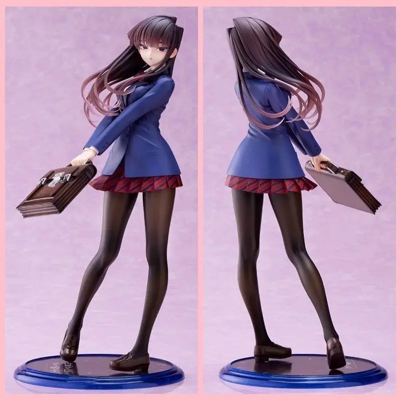 2026 Hot selling toys Komi Can'T Communicate Shouko Komi Figure Anime Beautiful Girl Uniform Two-Dimensional Model Room Desktop Ornament Toy Gift Internet-famous toy
