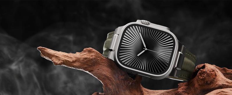 GRAZYGRASS Pathfinder Rugged Premium Leather Watch Band  [WATCH NOT INCLUDE] for Smartwatch 44/45/46/49mm Adjustable Fit & Durable Metal Clasp for Men Tang buckle Watch Strap for Watch Series 11 10 9 8 7 6 5 4 3 2 1 SE Wearable