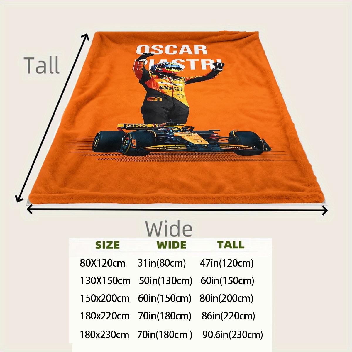 Oscar Piastri connection  flannel blanket, exclusive gift for home, office, camping travel, personalized pattern design, modern style, soft texture